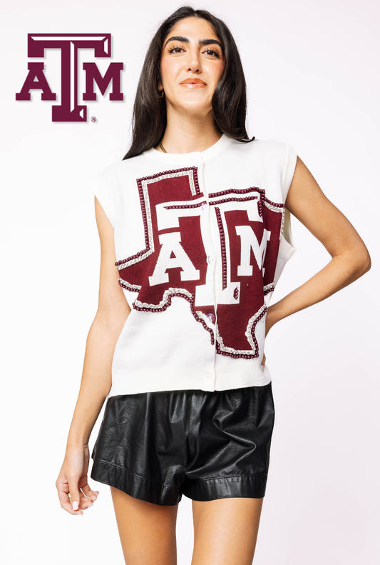Licensed Texas A&M Oversized Mascot Vest