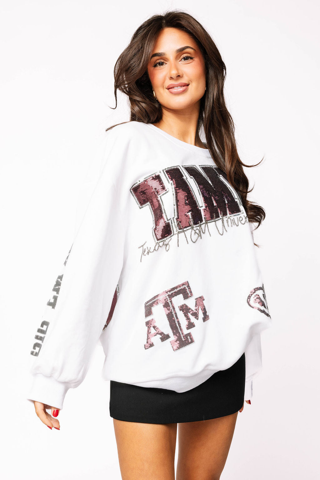 Licensed Texas A&M Big Icons Scattered All Over Sweatshirt
