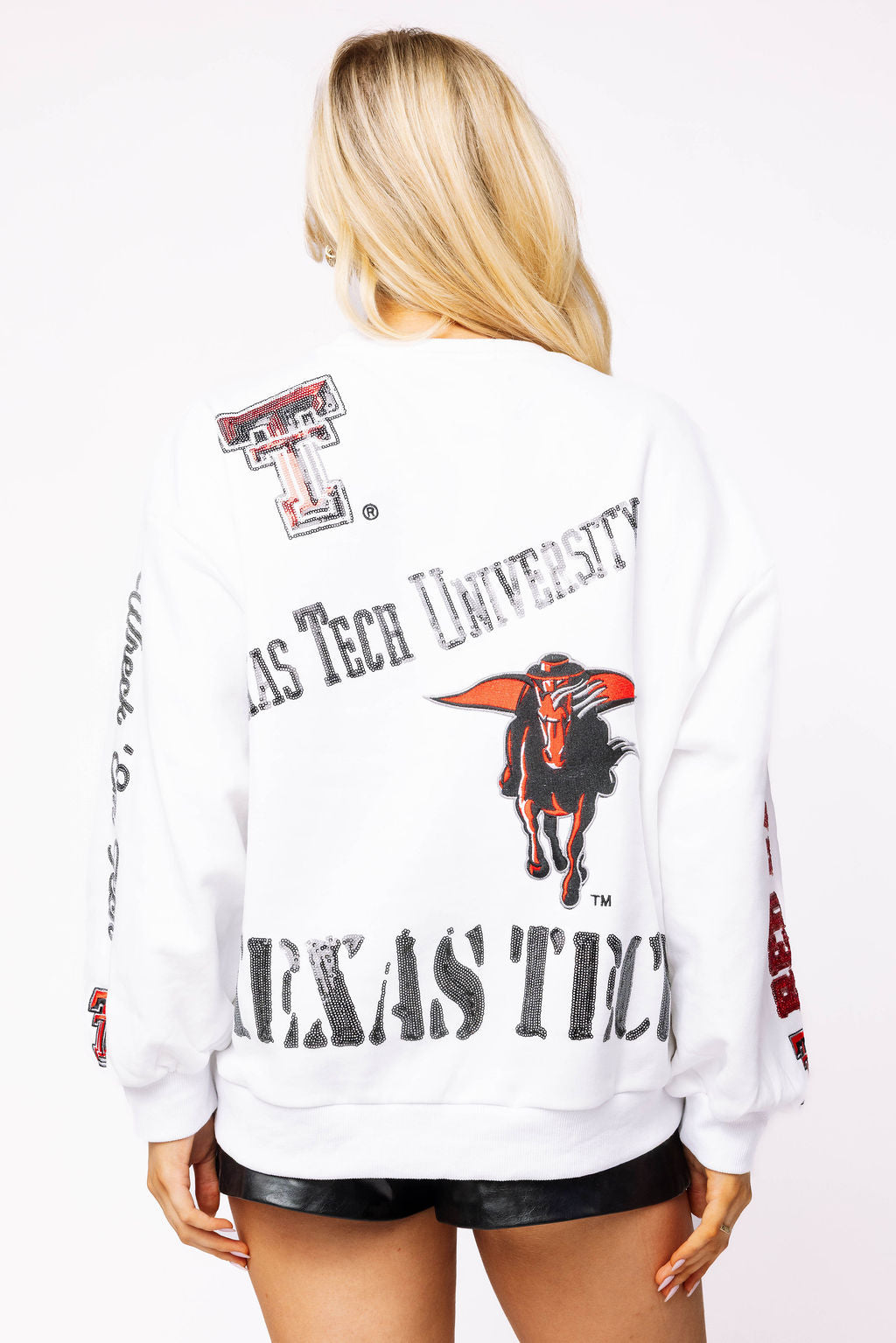 Licensed Texas Tech Big Icons Scattered All Over Sweatshirt