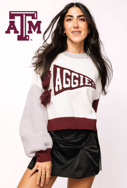 Licensed Texas A&M Pennant Sweater