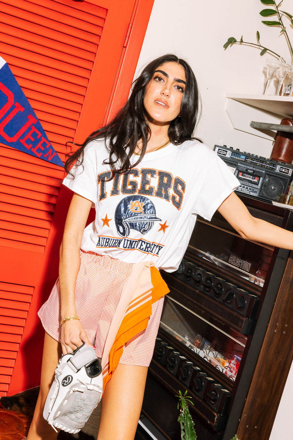 Licensed- Auburn Tigers Baseball Helmet Tee