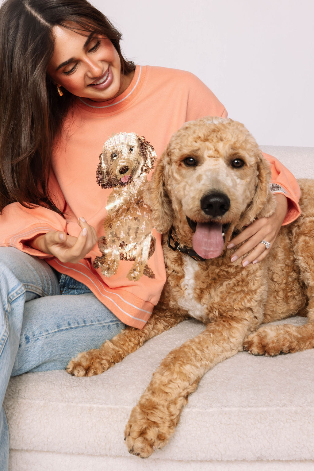 Peach Doodle Sweatshirt