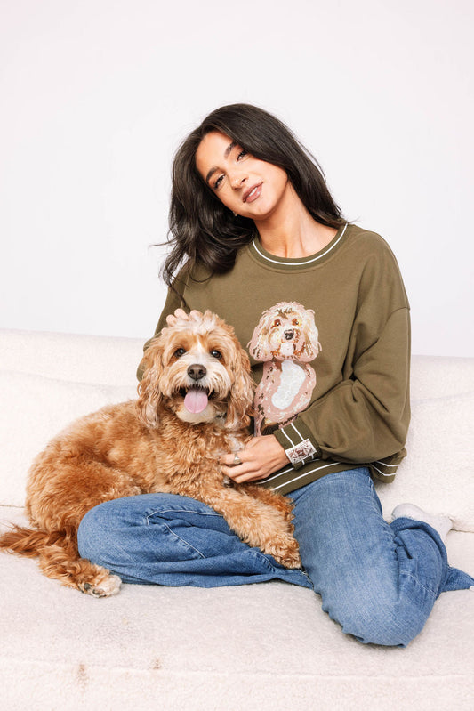 Olive Golden Doodle Sweatshirt
