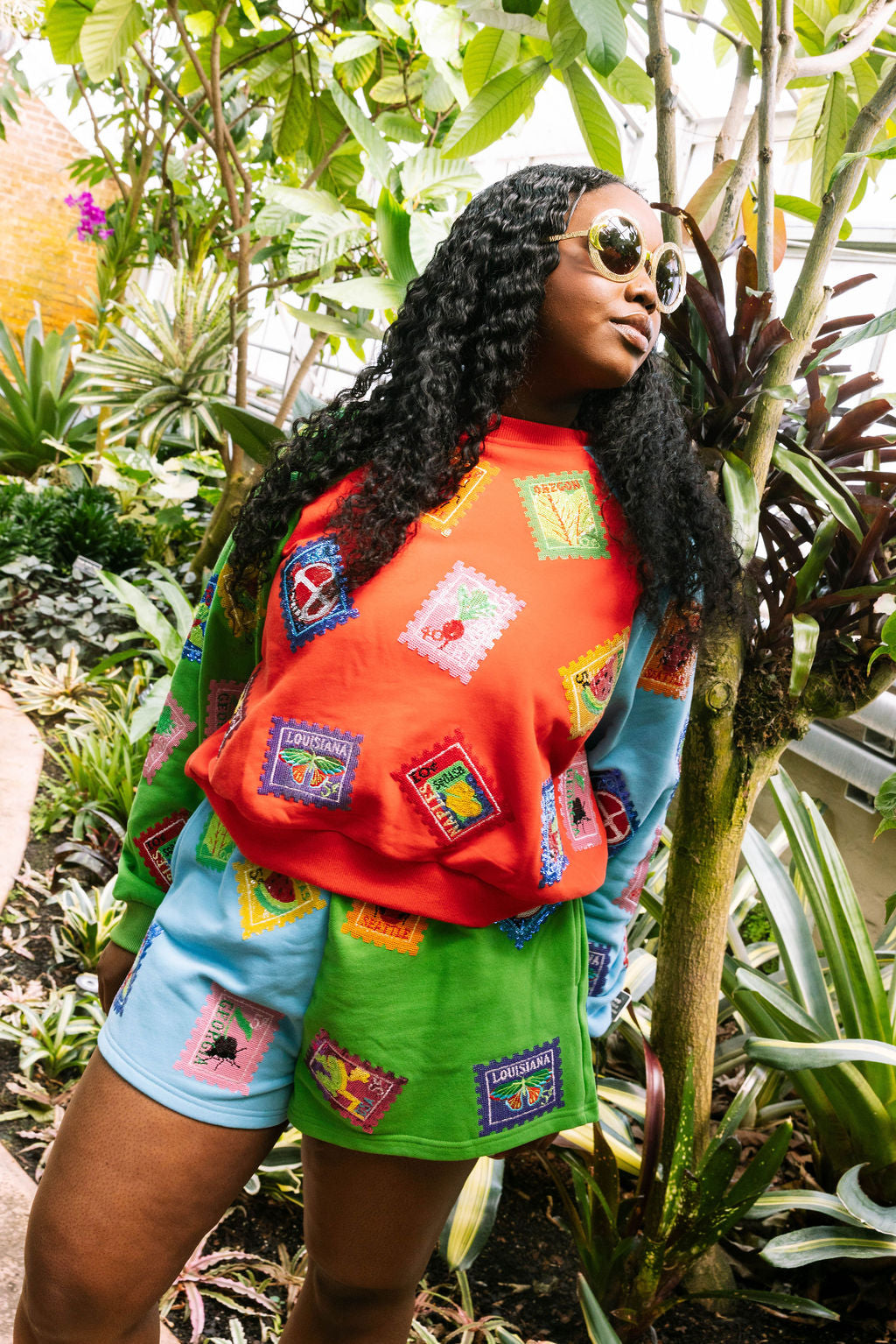 Colorblock Multi Stamp Short