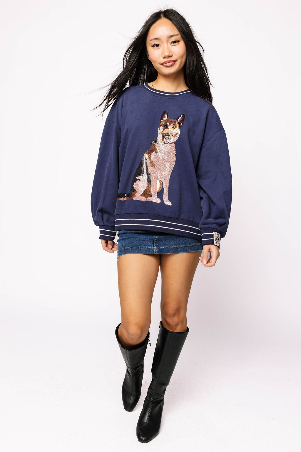 Navy German Shepherd Sweatshirt