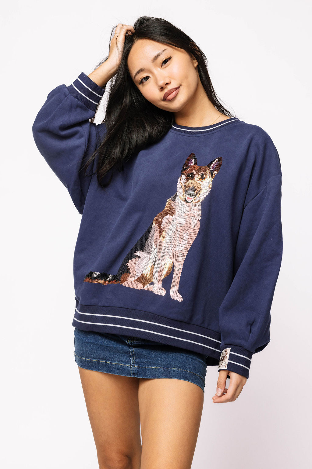 Navy German Shepherd Sweatshirt