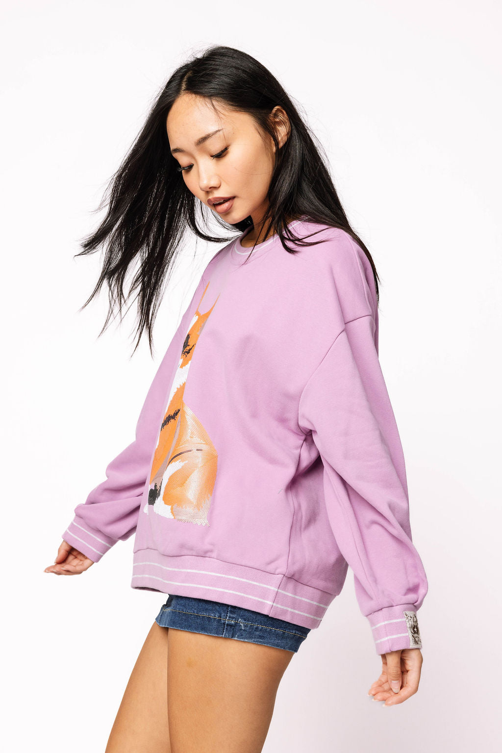 Light Purple Corgi Sweatshirt