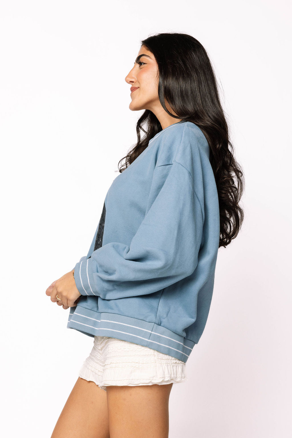 Dusty Blue Black Lab Sweatshirt