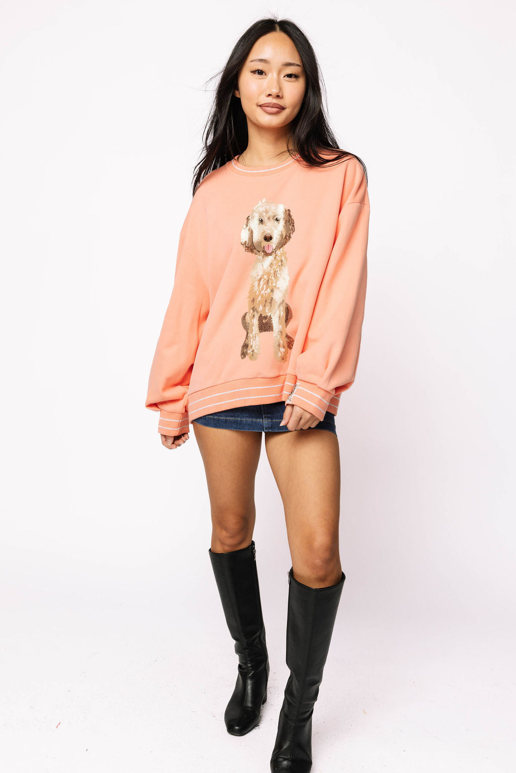 Peach Doodle Sweatshirt