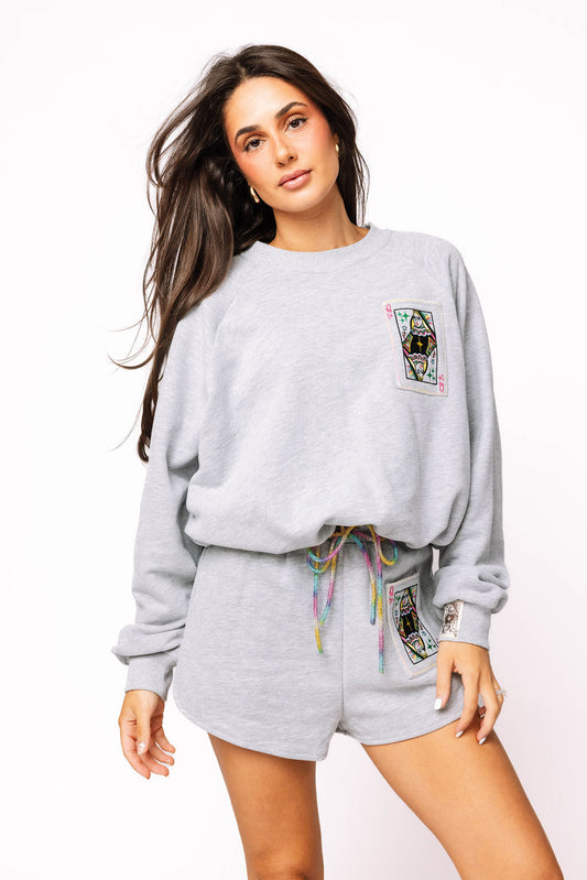 Grey Rainbow Tie Logo Sweatshirt