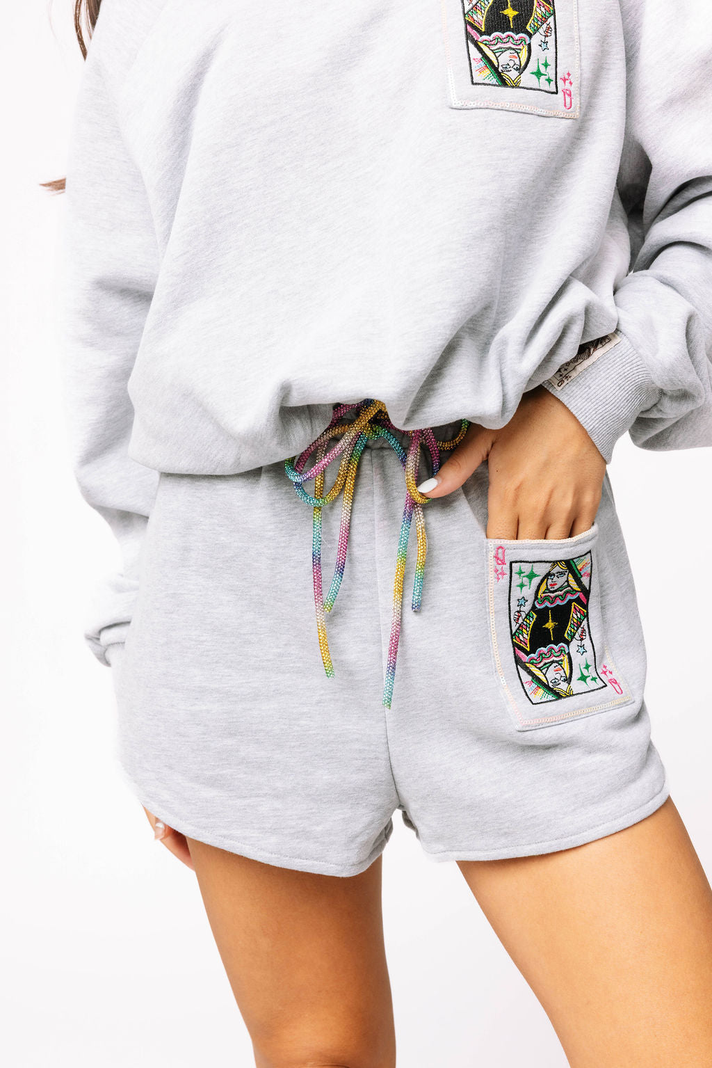 Grey Rainbow Tie Logo Sweatshirt