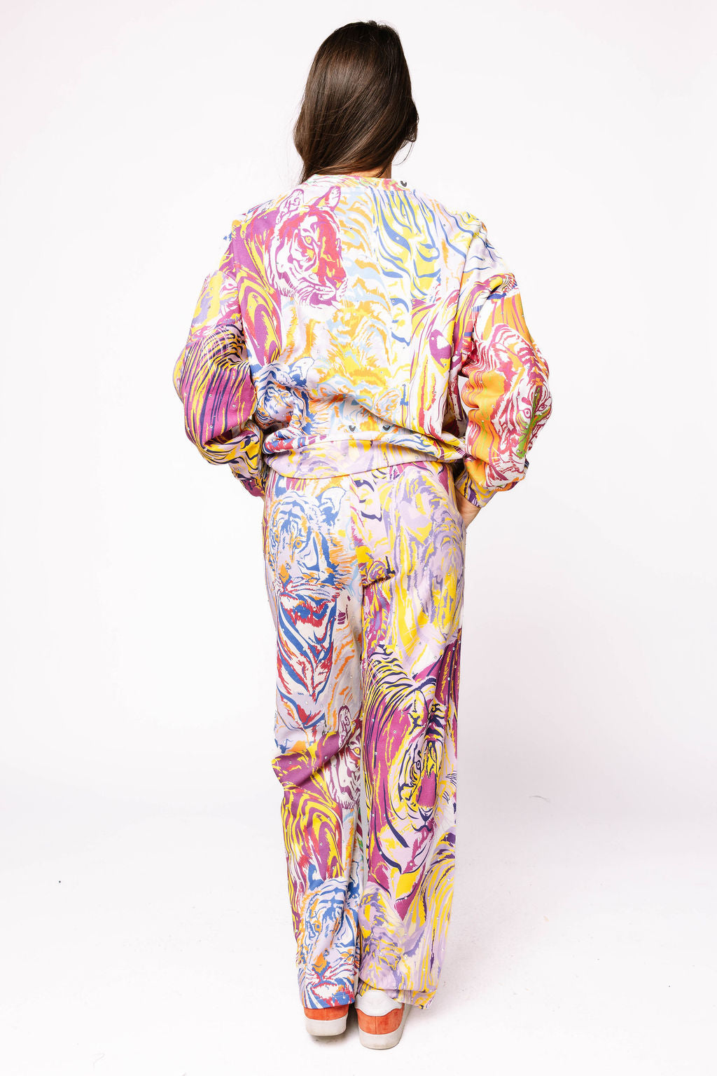 Rainbow Multi Abstract Tiger Sweatpant