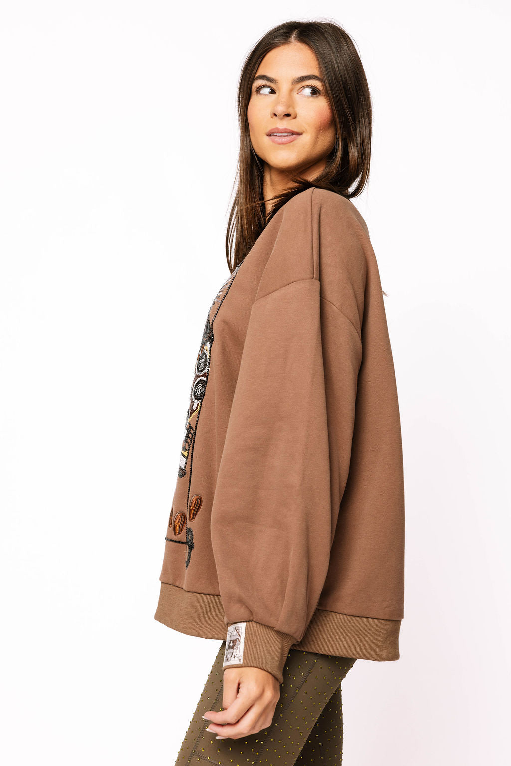 Brown Queen of Coffee Sweatshirt