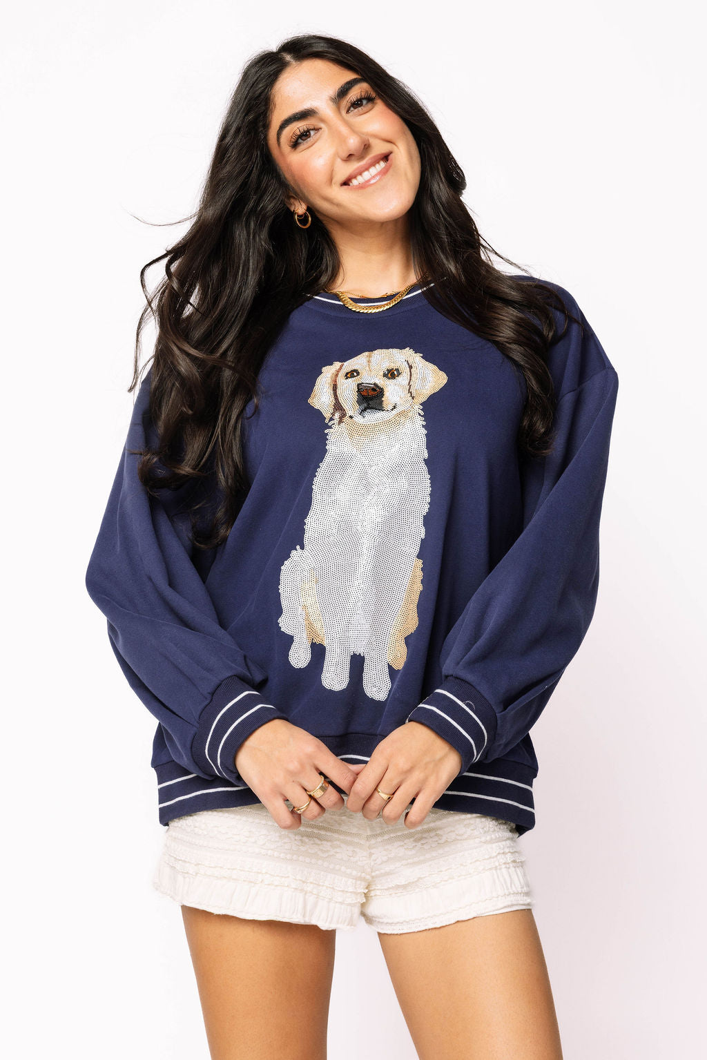 Navy Golden Retriever Sweatshirt
