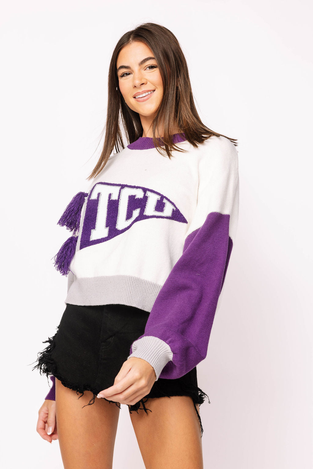 Licensed TCU Pennant Sweater