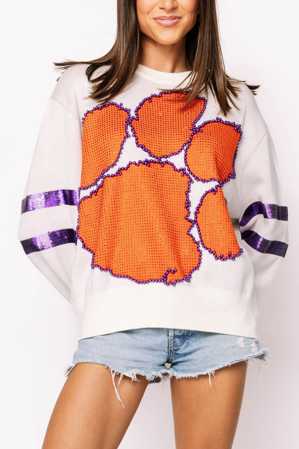 Licensed Clemson Oversized Mascot Sweater