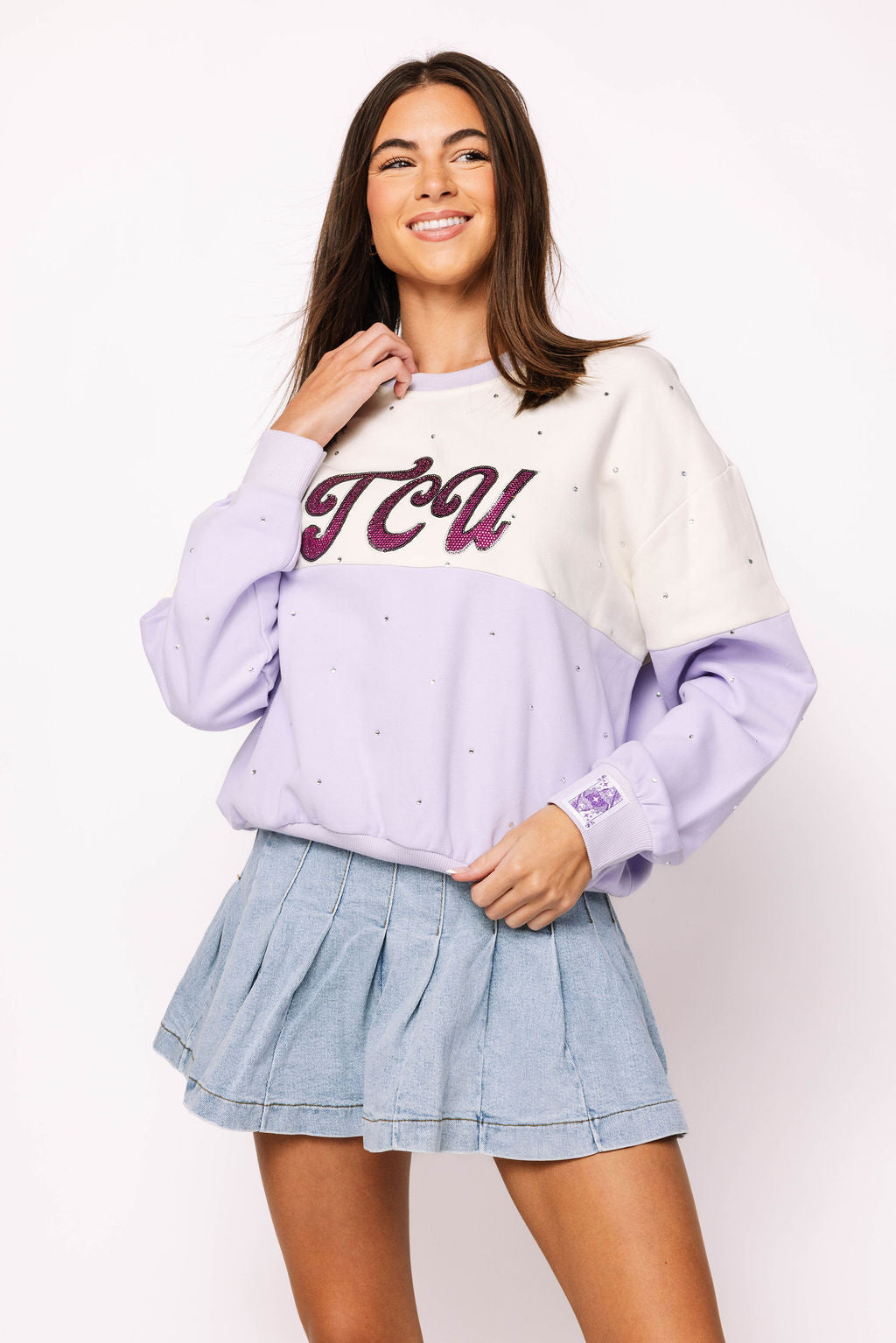 Licensed TCU Pastel Two Tone Sweatshirt