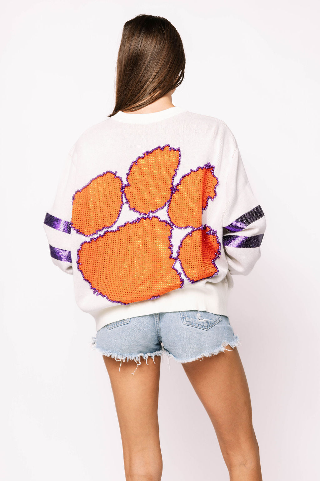 Licensed Clemson Oversized Mascot Sweater