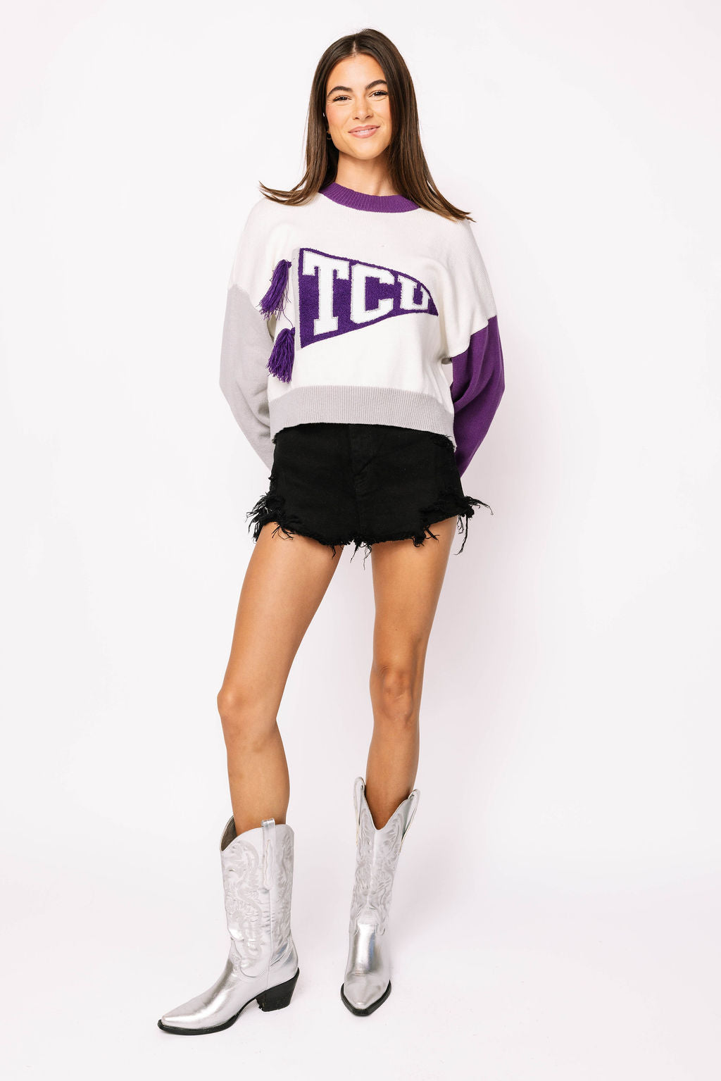 Licensed TCU Pennant Sweater