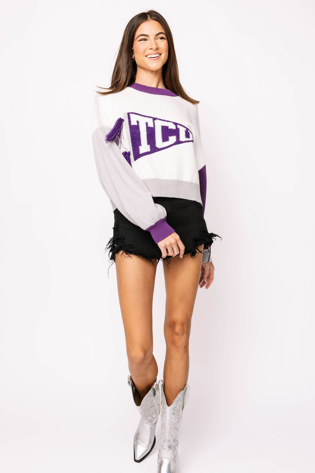 Licensed TCU Pennant Sweater