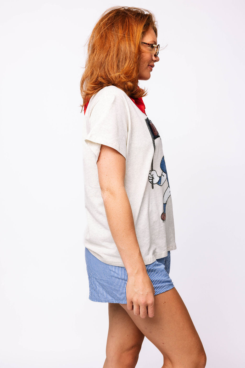 Licensed Ole Miss Football Player with Flag Tee