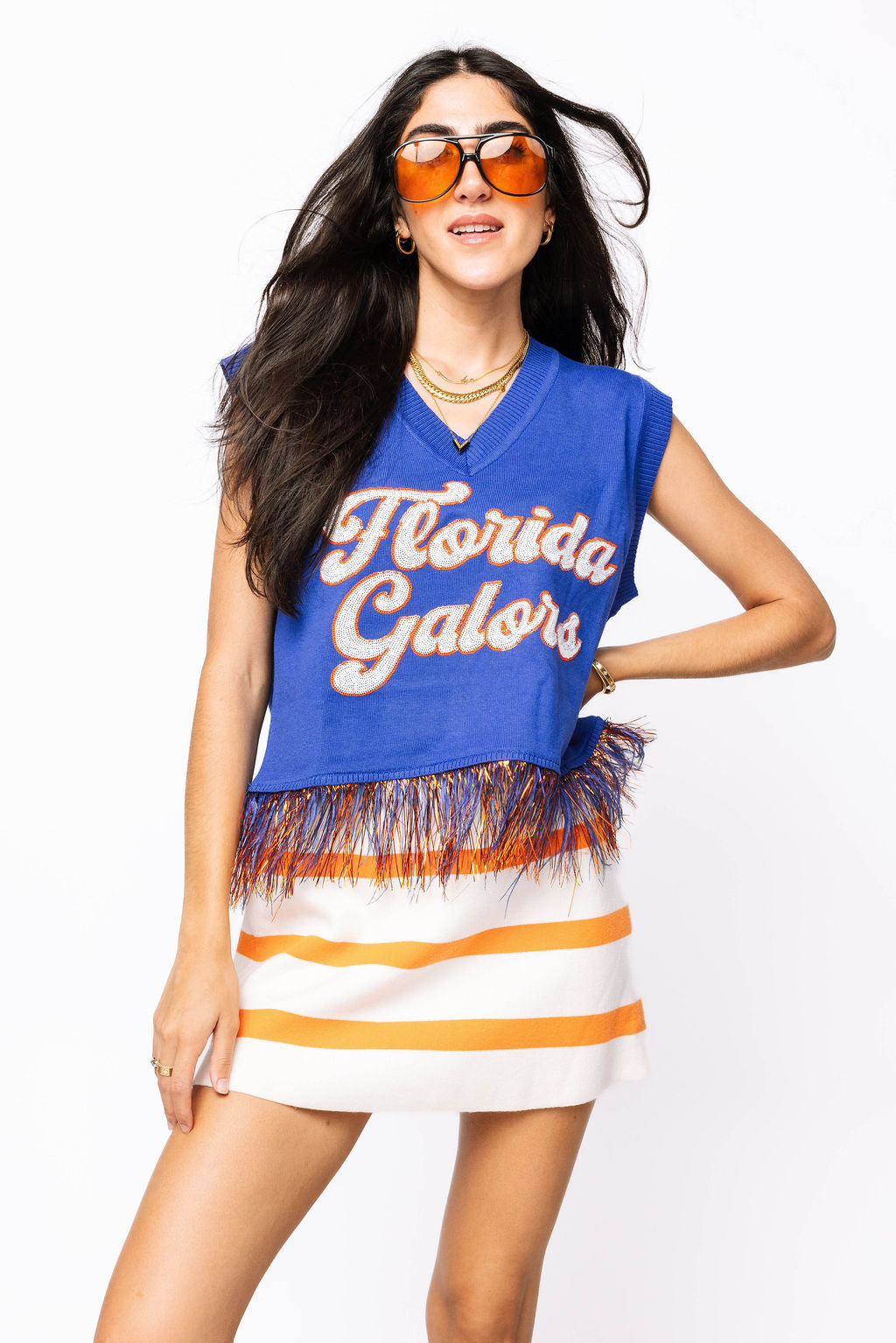 Licensed 'Florida Gators' Feather Bottom Tank Sweater