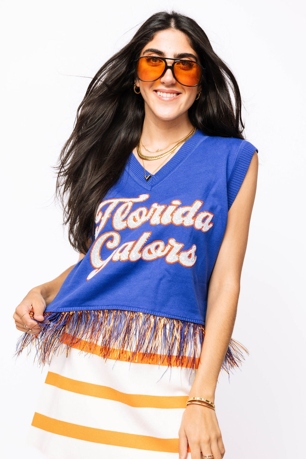 Licensed 'Florida Gators' Feather Bottom Tank Sweater