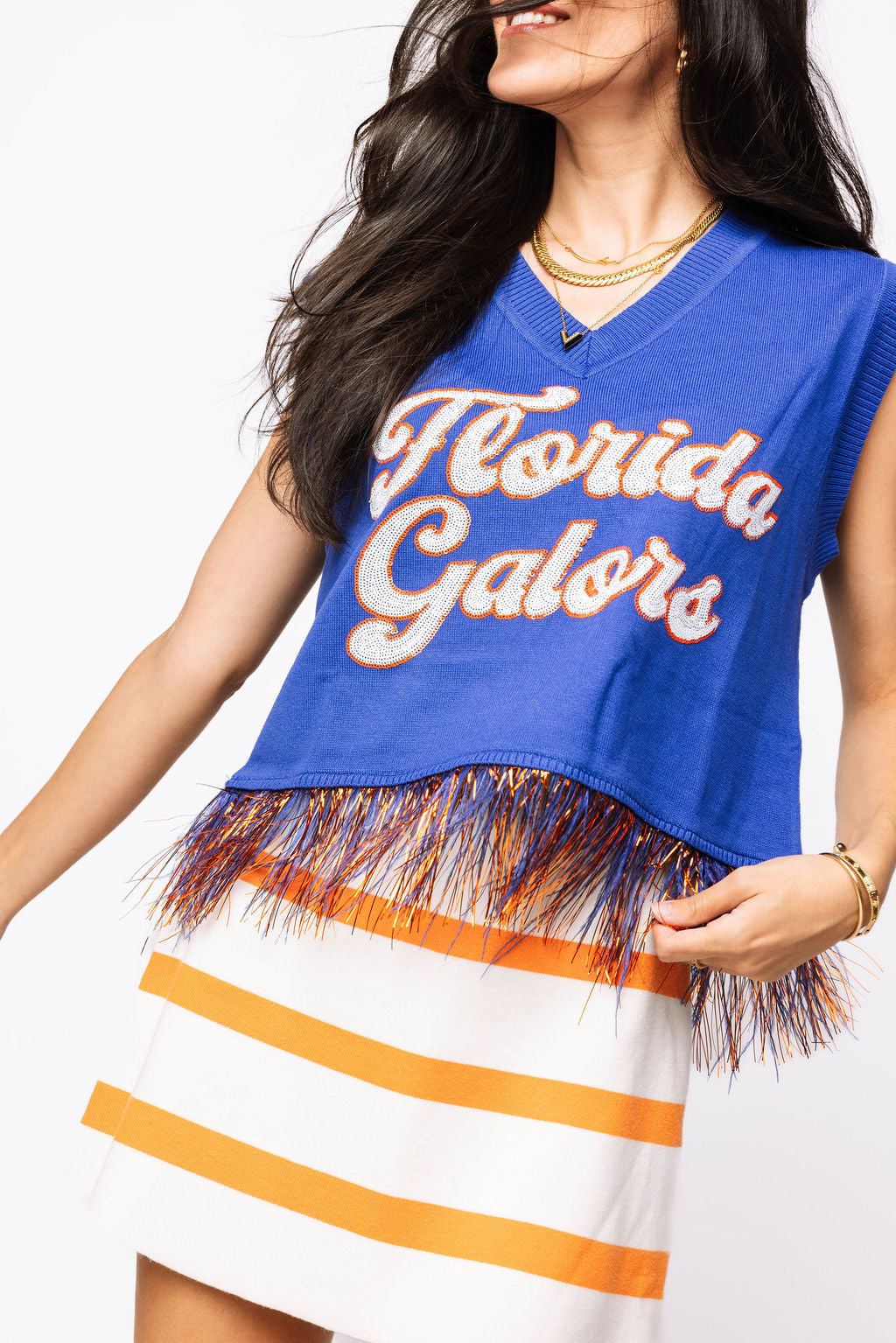Licensed 'Florida Gators' Feather Bottom Tank Sweater