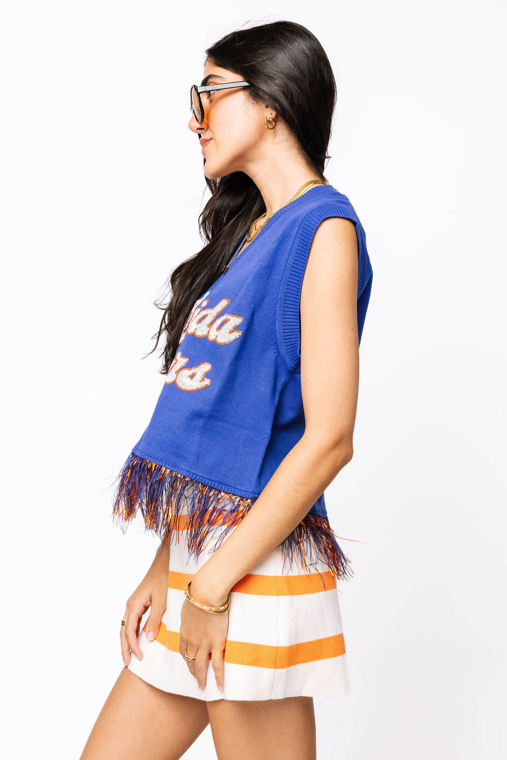 Licensed 'Florida Gators' Feather Bottom Tank Sweater
