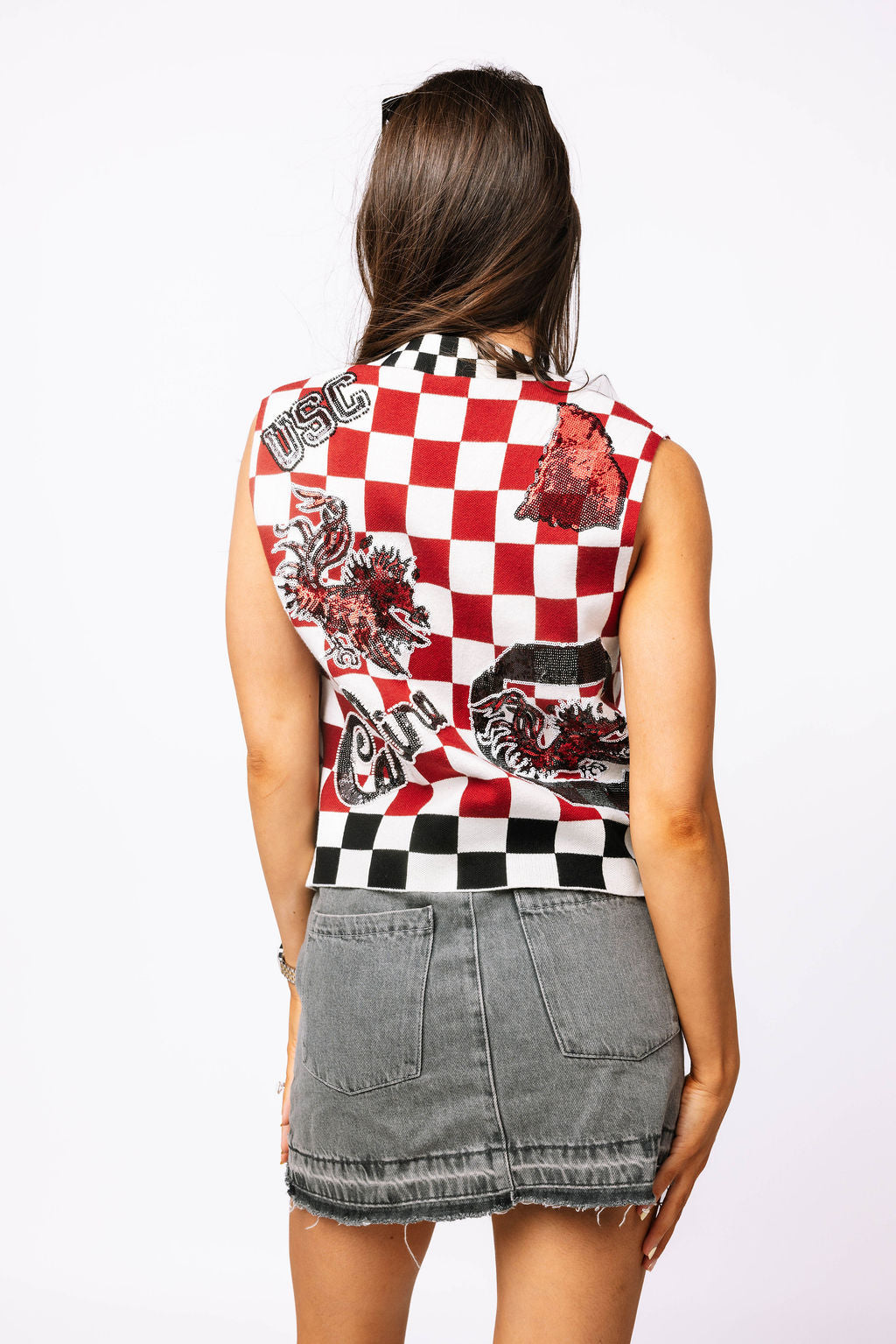 Licensed South Carolina Checkered Team Icons Vest