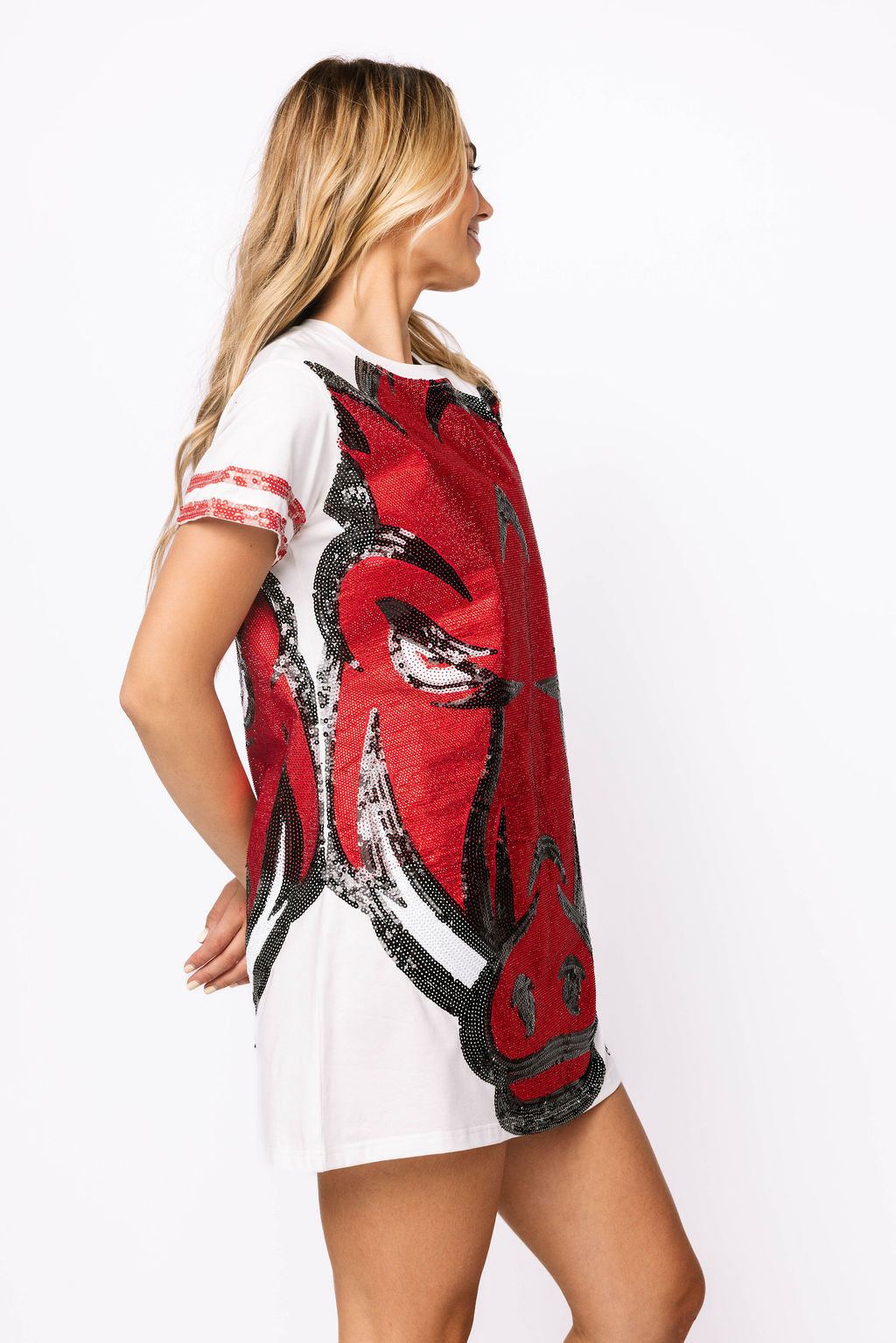 Licensed Arkansas Oversized Mascot Tee Dress