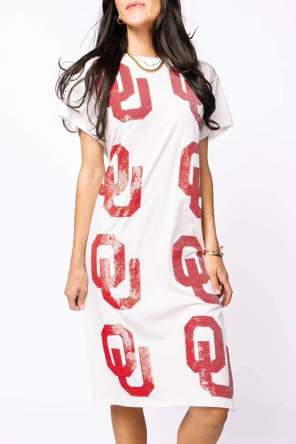 Licensed Oklahoma Mascot Midi Tee Dress