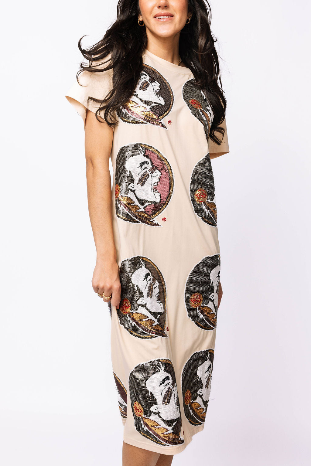Licensed FSU Mascot Midi Tee Dress