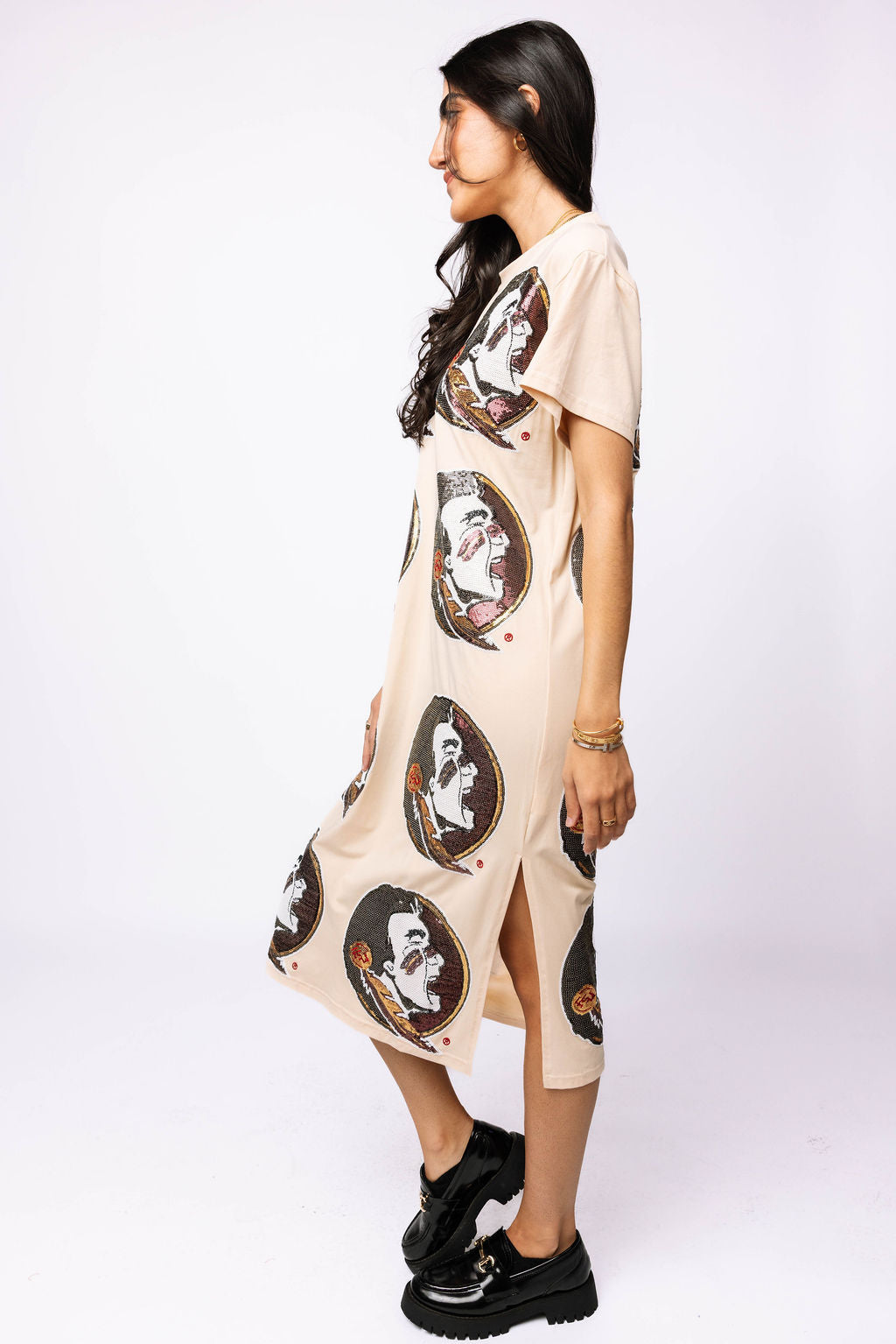 Licensed FSU Mascot Midi Tee Dress