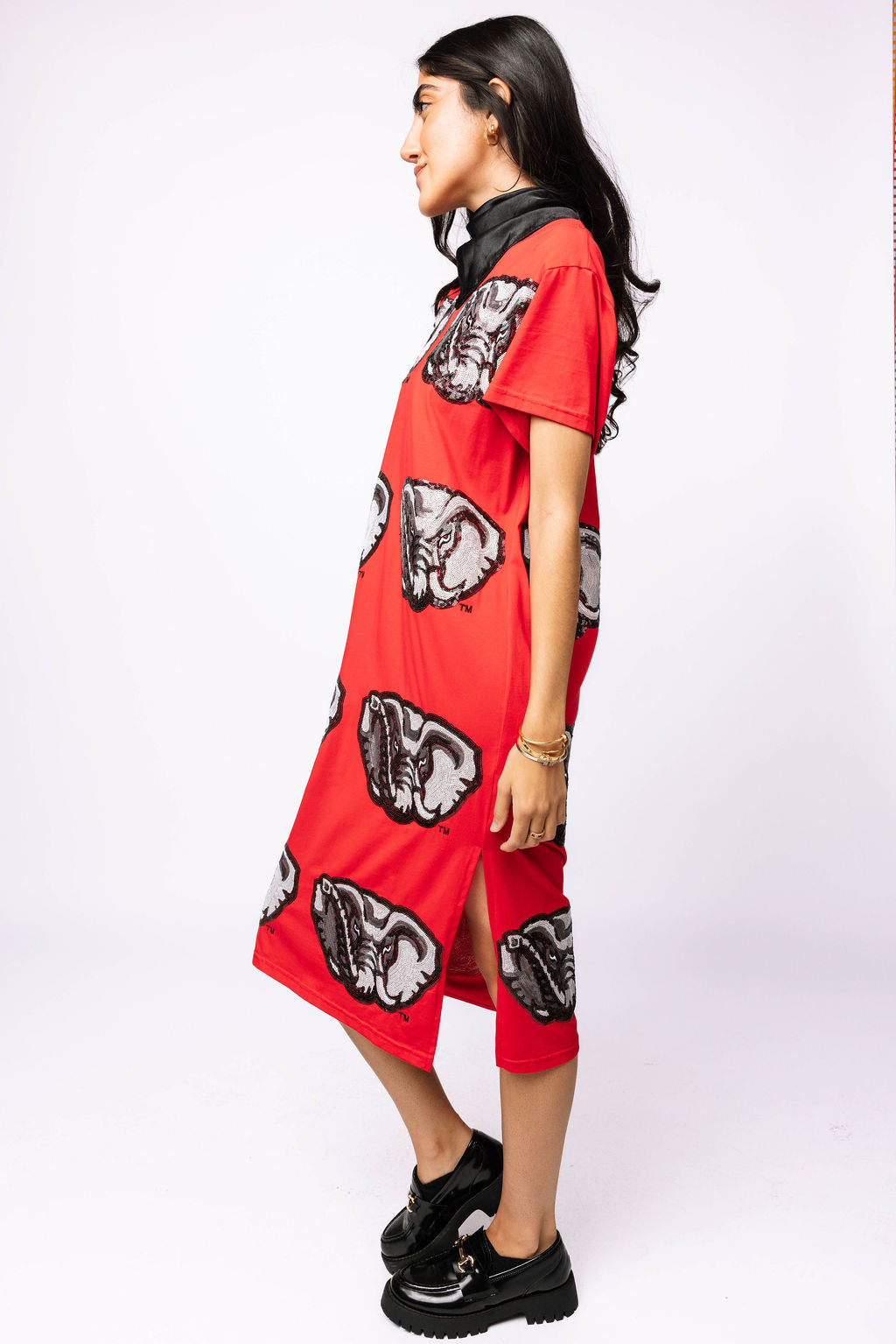 Licensed Alabama Mascot Midi Tee Dress