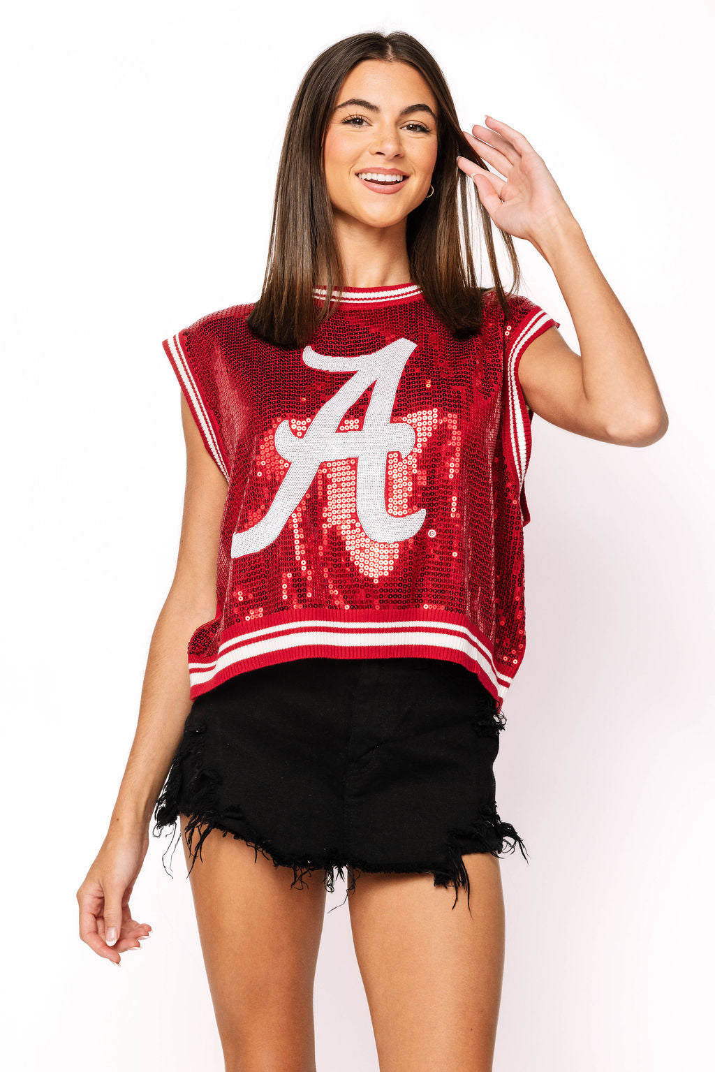 Licensed Alabama Full Sequin Mascot Tank