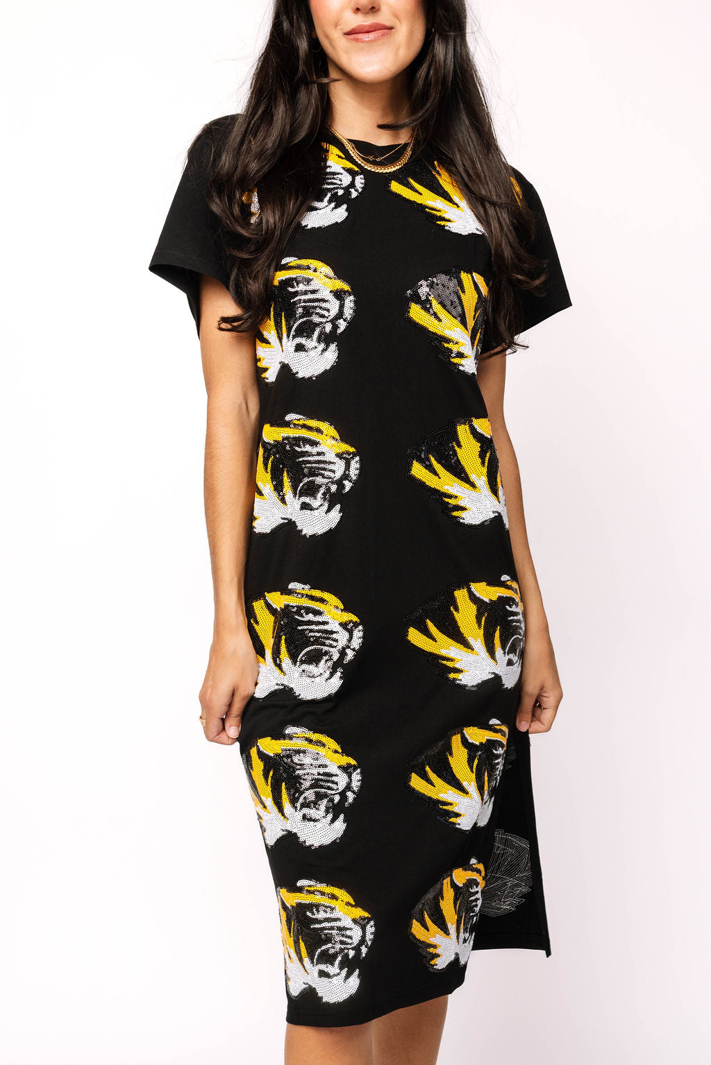 Licensed Mizzou Mascot Midi Tee Dress