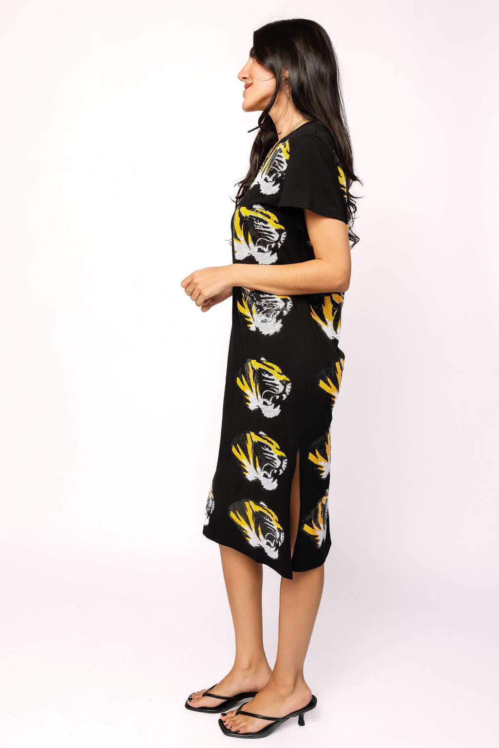 Licensed Mizzou Mascot Midi Tee Dress
