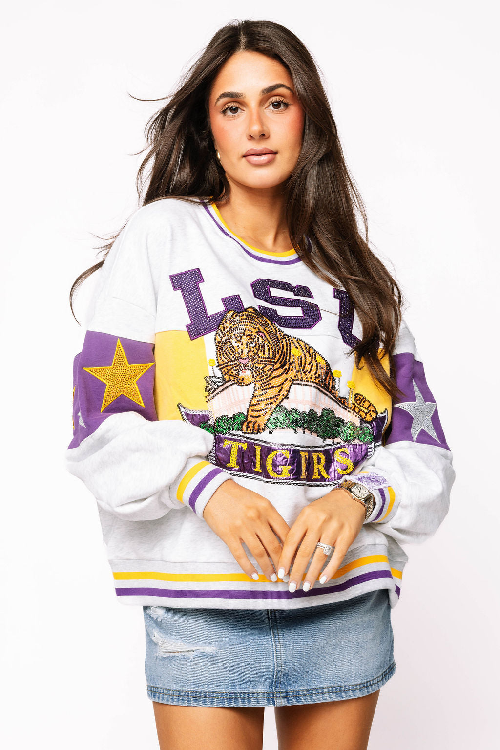 Licensed LSU Vintage Stadium Star Sweatshirt