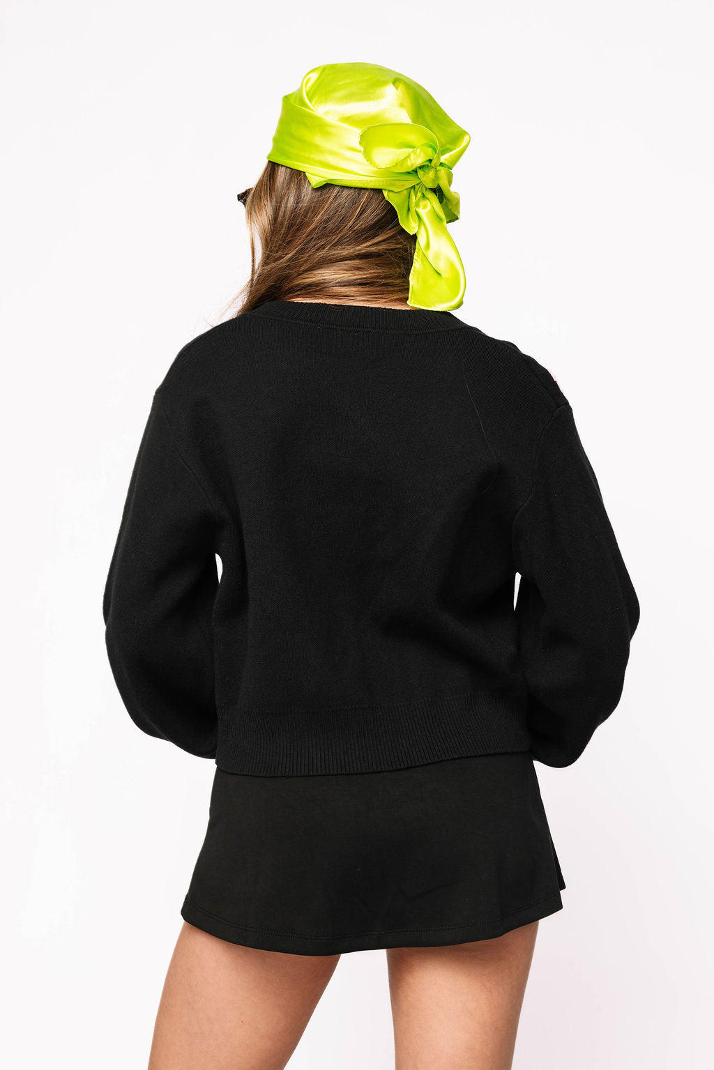 Black Rainbow Skeleton Button Up Cardigan