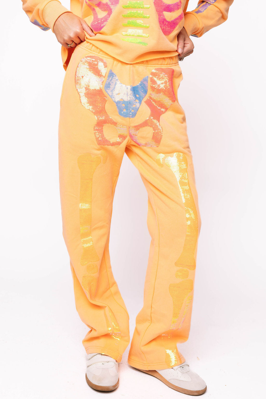 Orange Neon Skeleton Sweatpant