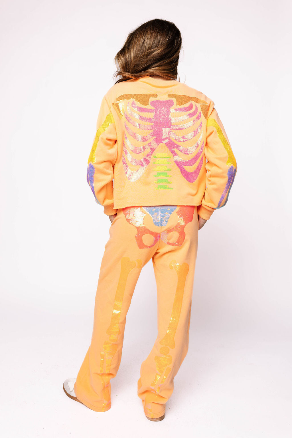 Orange Neon Skeleton Sweatpant