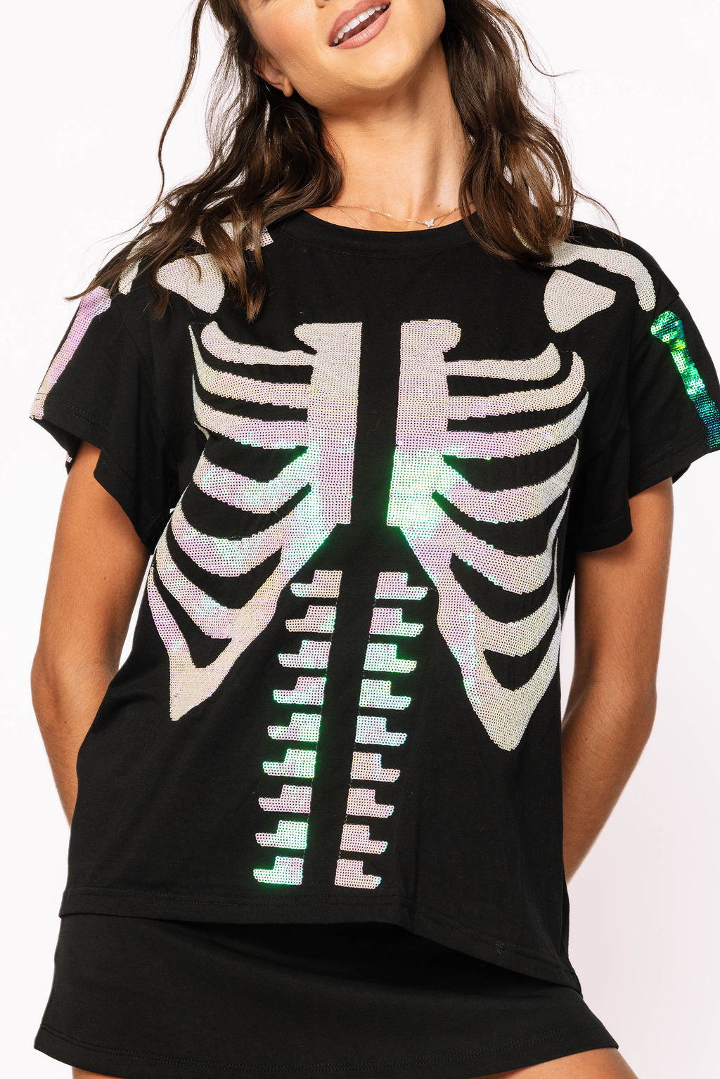Black & White Skeleton Tee