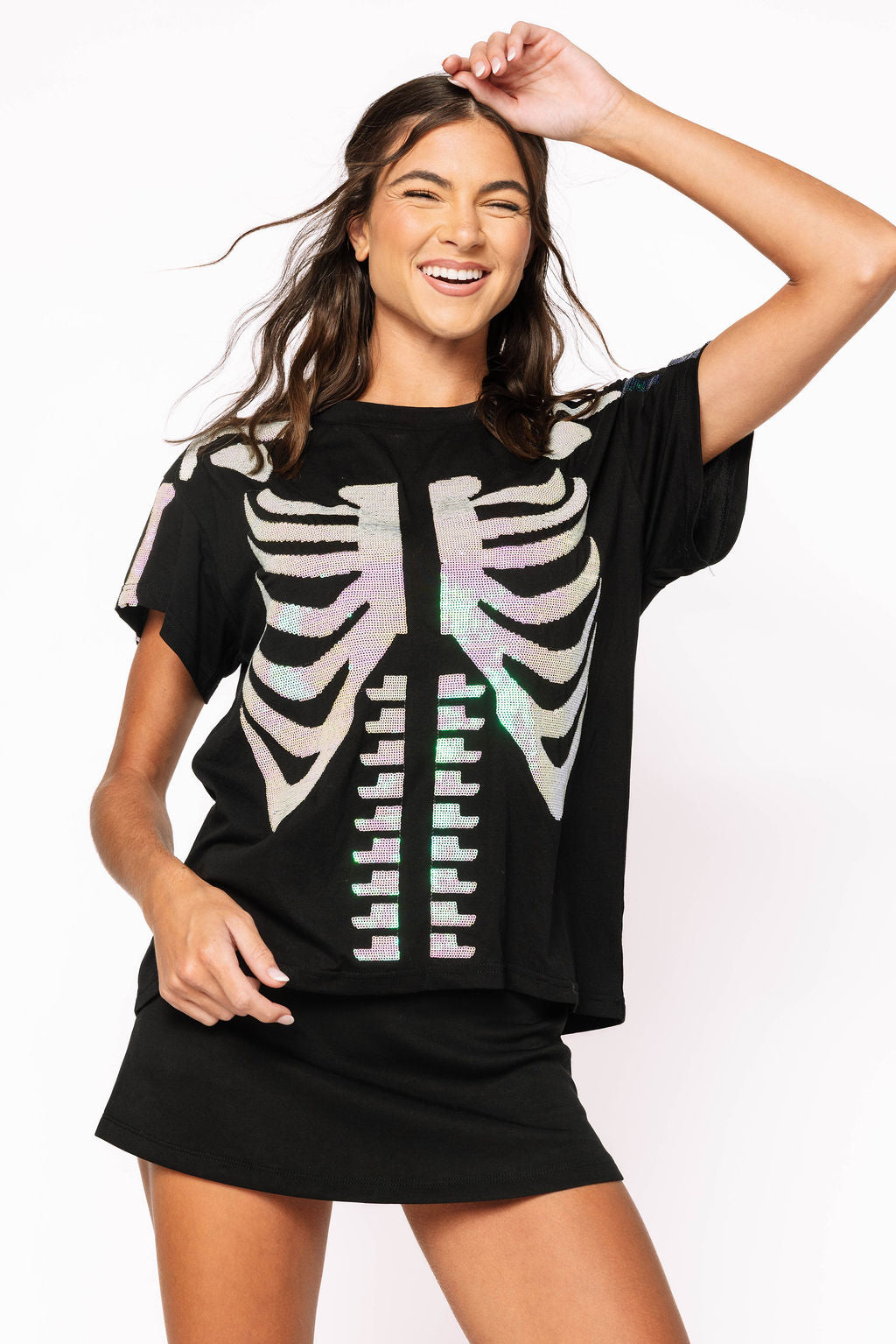 Black & White Skeleton Tee