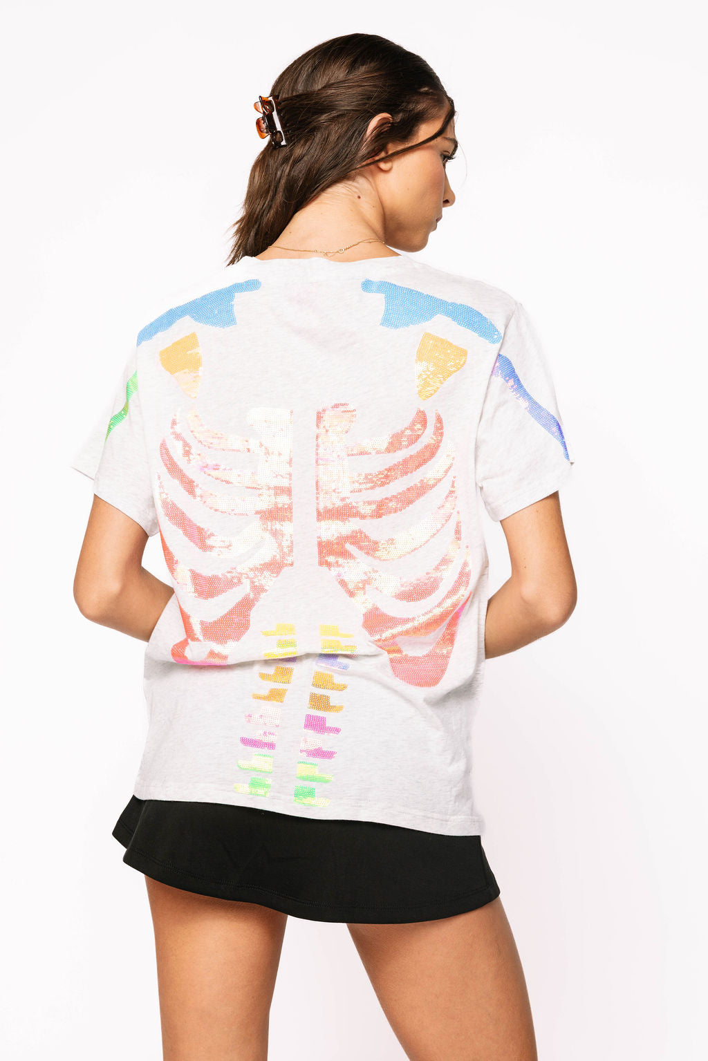 Grey Multi Skeleton Tee