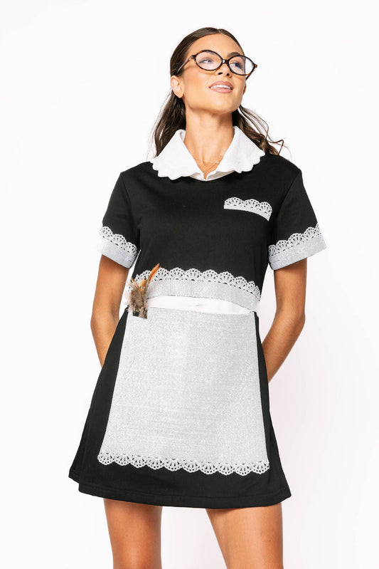 Black & White French Maid Dress