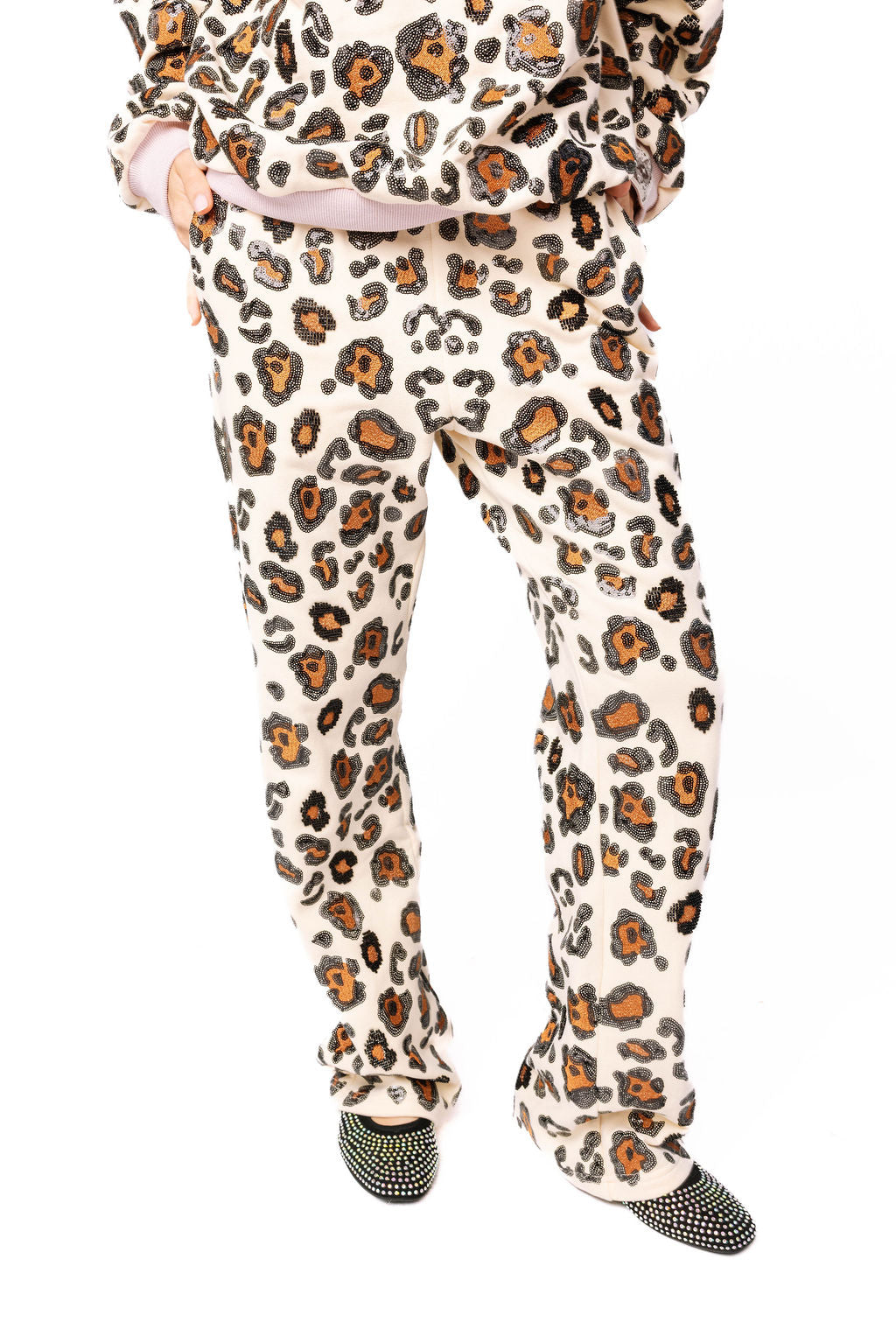 Ivory Leopard Sweatpant