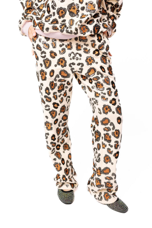 Ivory Leopard Sweatpant