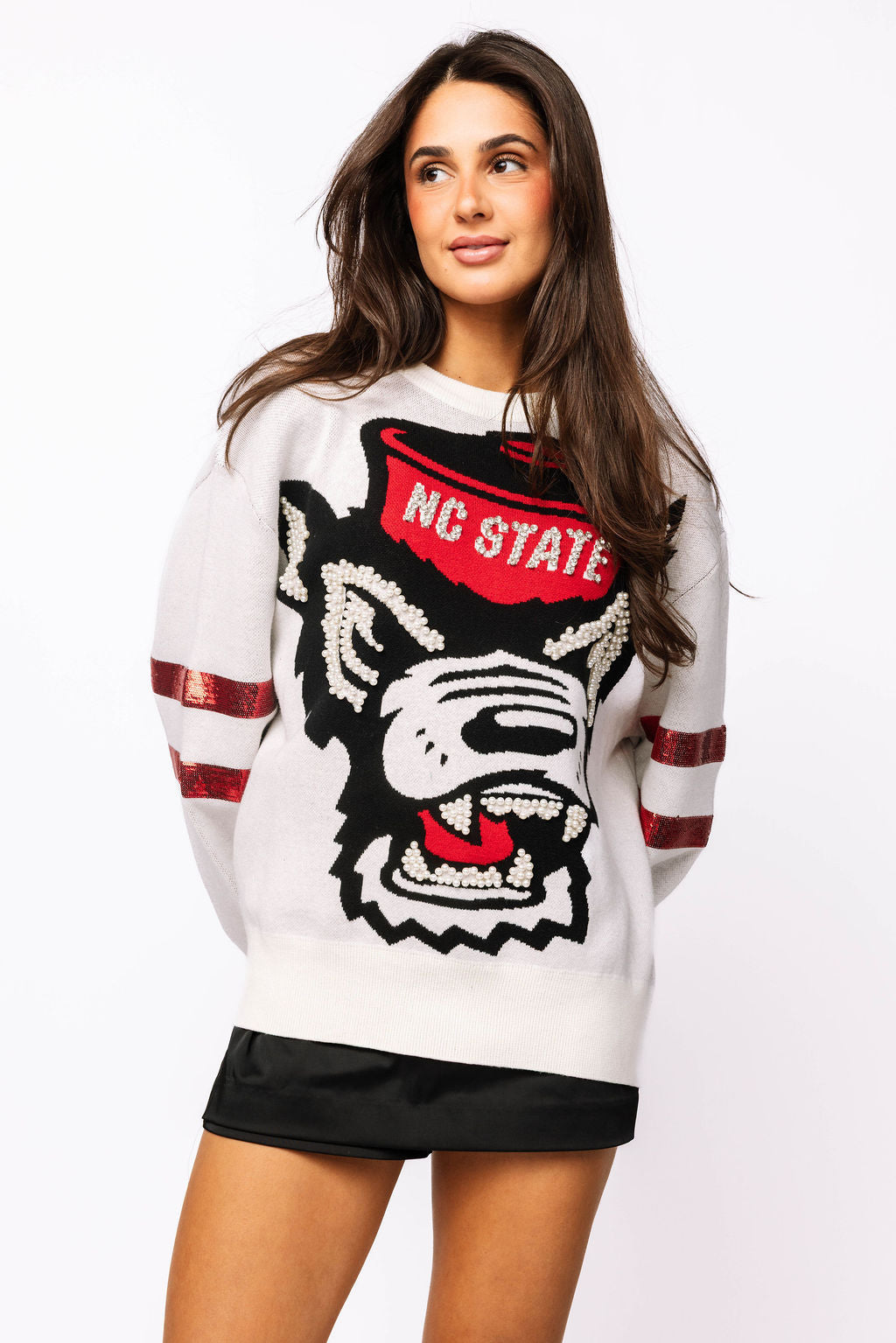 Licensed NC State Oversized Mascot Sweater