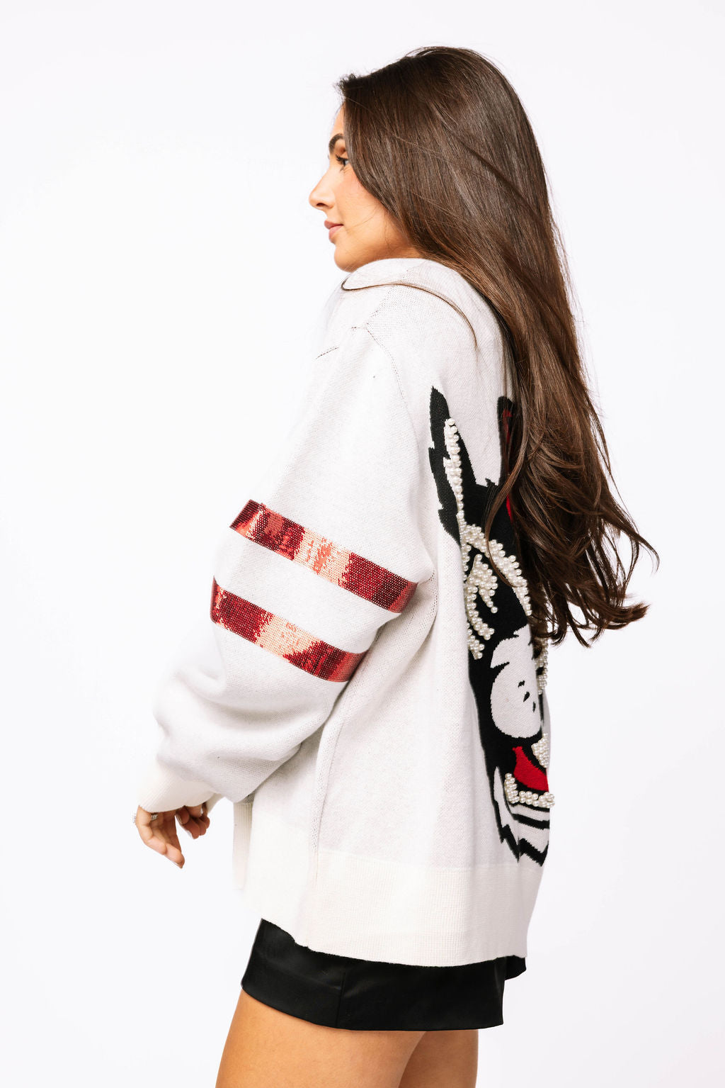 Licensed NC State Oversized Mascot Sweater